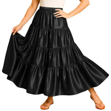 Ultimate Satin 32 Yard 4 Tier Skirt | Pro Belly Dance S-3XL S30