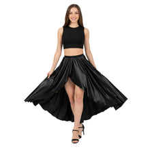 Satin Asymmetrical Wrap Skirt | High-Low Flow S-3XL | 41 Colors S72