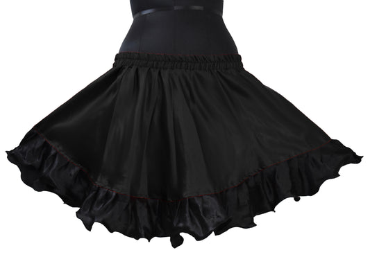 Satin Short skirt with frill S41 - Regular Size 1