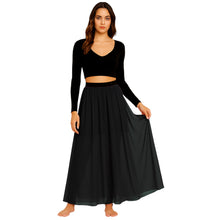 Chiffon Half Circle Belly Dance Skirt | S-5XL, 30 Colors | Flowy Maxi C32