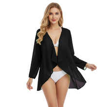 Chiffon Swimwear Cover Up Jacket | Sheer Beach Shrug S-5XL C77