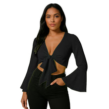 Chiffon Belly Dance Ruffle Top | Full Sleeve Self-Tie S-5XL C69