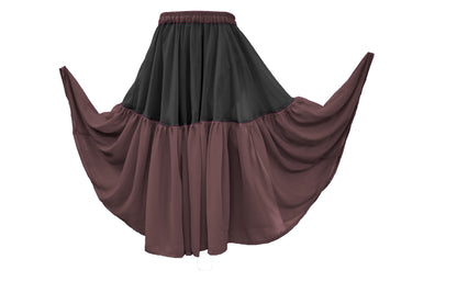 Belly Dance 2 Tiered Chiffon skirt C31 - Regular Size 2