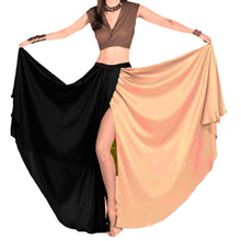 Satin Belly Dance Full Circle Multi Color Skirt S59-Regular Size 2