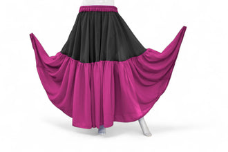 Belly Dance 2 Tiered Chiffon skirt C31 - Regular Size 1