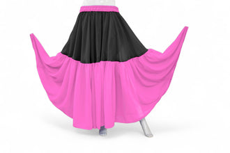 Belly Dance 2 Tiered Chiffon skirt C31 - Regular Size 1