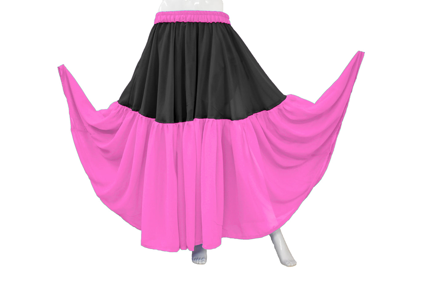 Belly Dance 2 Tiered Chiffon skirt C31 - Regular Size 2