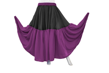 Belly Dance 2 Tiered Chiffon skirt C31 - Regular Size 2