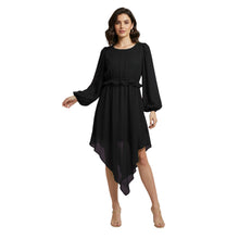 Chiffon Long Asymmetrical Dress | One Peace Party Gown S-5XL C55