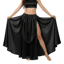 Satin A-Line Skirt w/ Side Slit | Flowy Dance Wear S-3XL | 41 Colors S39
