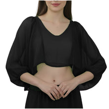 Dark Green Full Flair Ruffle Sleeve Belly Dance Top, elegant stretch fit top.