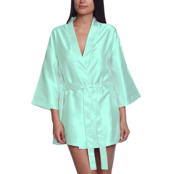 Satin Night wear Bathrobe S26  - Regular Size 1