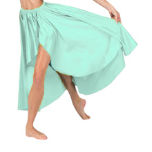 Satin High Low Asymmetrical Skirt  Ballet Dance Skirt S73-Regular Size 1