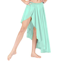 Belly Dance Satin Skirt Ballet Asymmetrical skirt S72 - Regular Size 1