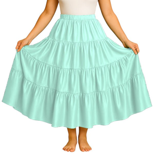 12 Yard 4 Tier Belly Dance Skirt | Full Volume Flow S-3XL S32