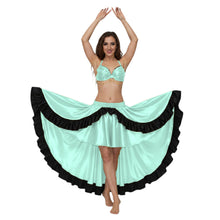 Satin Asymmetrical Dance Skirt Frill |Ballet Dance Skirt High-Low Flow S-3XL S49