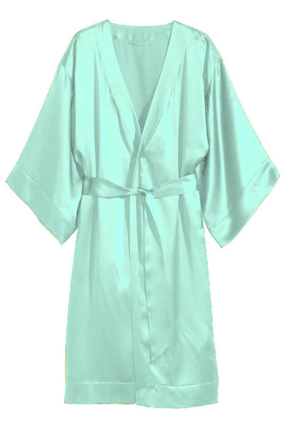 Satin Night Wear Bathrobe  S79 - Regular Size 1