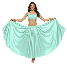 Satin Full Circle Belly Dance Skirt | 360° Flow Gown S-5XL S8
