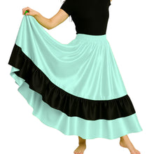 Satin Full Circle Dance Skirt w/ Frill | 360° Flow S-3XL S33