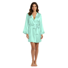 Satin Night Wear Bathrobe | Luxurious Kimono Robe S-3XL | 41 Colors S104