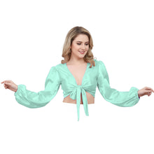 Deep Pink Satin Ruffle Dance Top, striking performance crop top.