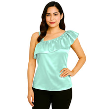 Satin Sleeveless Fancy Top | Party & Evening Wear S-3XL | 41 Colors S87