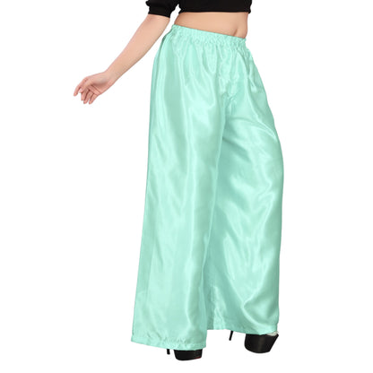 Belly Dance Satin Palazzo Pant For Women /Girls S25-Regular Size 1