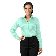 Satin Long Sleeve Button Down Shirt | Elegant Blouse S-3XL | 41 Colors S81