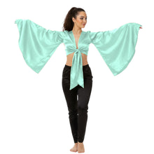 Satin Belly Dance Top | Self-Tie Choli Haut S-3XL | 41 Colors S37