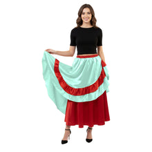 Satin Half Circle Belly Dance Skirt | Elegant Flow S-3XL | 41 Colors S71