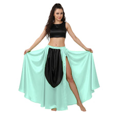 Satin A-Line Skirt w/ Side Slit | Flowy Dance Wear S-3XL | 41 Colors S39