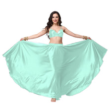 Satin Full Circle Belly Dance Skirt | 360° Flow Gown S-5XL S69