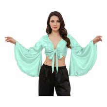 Satin Belly Dance Top | Self-Tie Choli Haut S-3XL | 41 Colors S29
