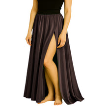 Satin Half Circle Skirt | Side Cut Dance Flow S-3XL | 41 Colors S94