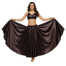 Satin Full Circle Belly Dance Skirt | 360° Flow Gown S-5XL S8