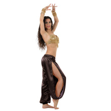 Satin Harem Pants w/ Side Slit | Belly Dance Flow S-3XL | 41 Colors S18