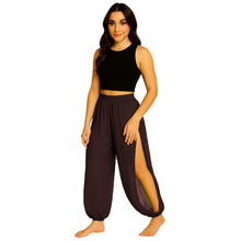 Sheer Chiffon Harem Yoga Pant | Flowing Belly Dance & Layering Trouser Side Cut harem Pant C19