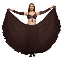 25 Yard 4-Tier Chiffon Belly Dance Skirt | Extreme Volume Sheer Dancewear C7