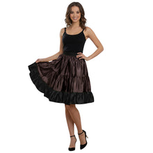 Satin 3-Layer Short Skirt | Tiered Ruffle Party Mini S-3XL S68