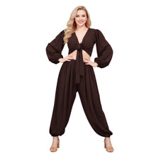 Belly Dance Costume Set: Ruffle Top & Boohoo Harem Pants S-5XL C70