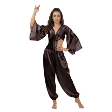 Satin Belly Dance Harem & Top Set | Full Costume S-3XL | 41 Colors S40