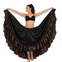Satin 12 Yard Skirt w/ Frill | Full Volume Dance S-3XL | 41 Colors S22