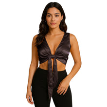 Mustard Satin Sleeveless Belly Dance Choli, vibrant ruffle top.