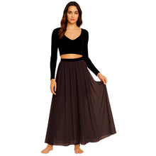 Chiffon Half Circle Belly Dance Skirt | S-5XL, 30 Colors | Flowy Maxi C32