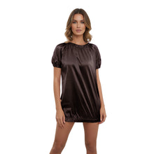 Satin Round Neck T-Shirt | Silky Short Sleeve Top S-3XL | 41 Colors S106