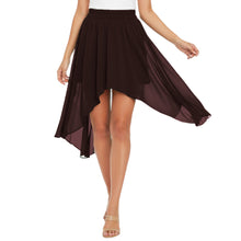 Flowy Chiffon Asymmetrical High-Low Maxi Skirt C38