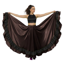 Satin Full Circle Dance Skirt w/ Frill | 360° Flow S-3XL S33-1