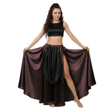 Satin A-Line Skirt w/ Side Slit | Flowy Dance Wear S-3XL | 41 Colors S39
