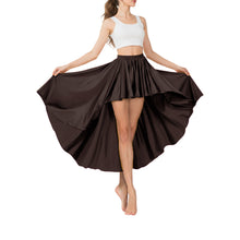 Satin Asymmetrical High-Low Skirt | Flowy Maxi S-5XL | 41 Colors S74
