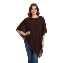 Chiffon Round Neck Fancy Top | Dressy Blouse S-5XL | 30 Colors C59
